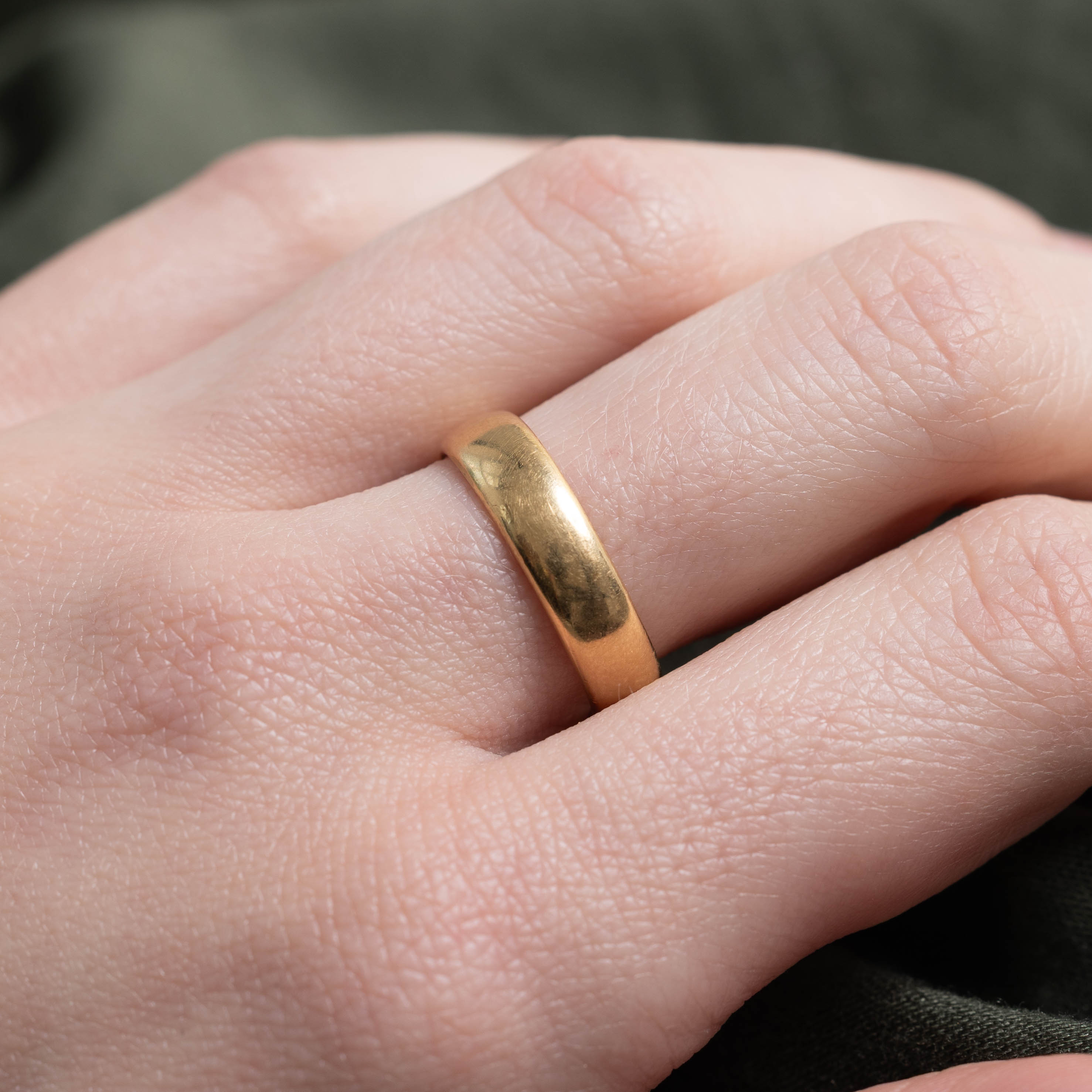 1902 Birmingham Yellow Gold Band | 4.80mm | SZ 6.5