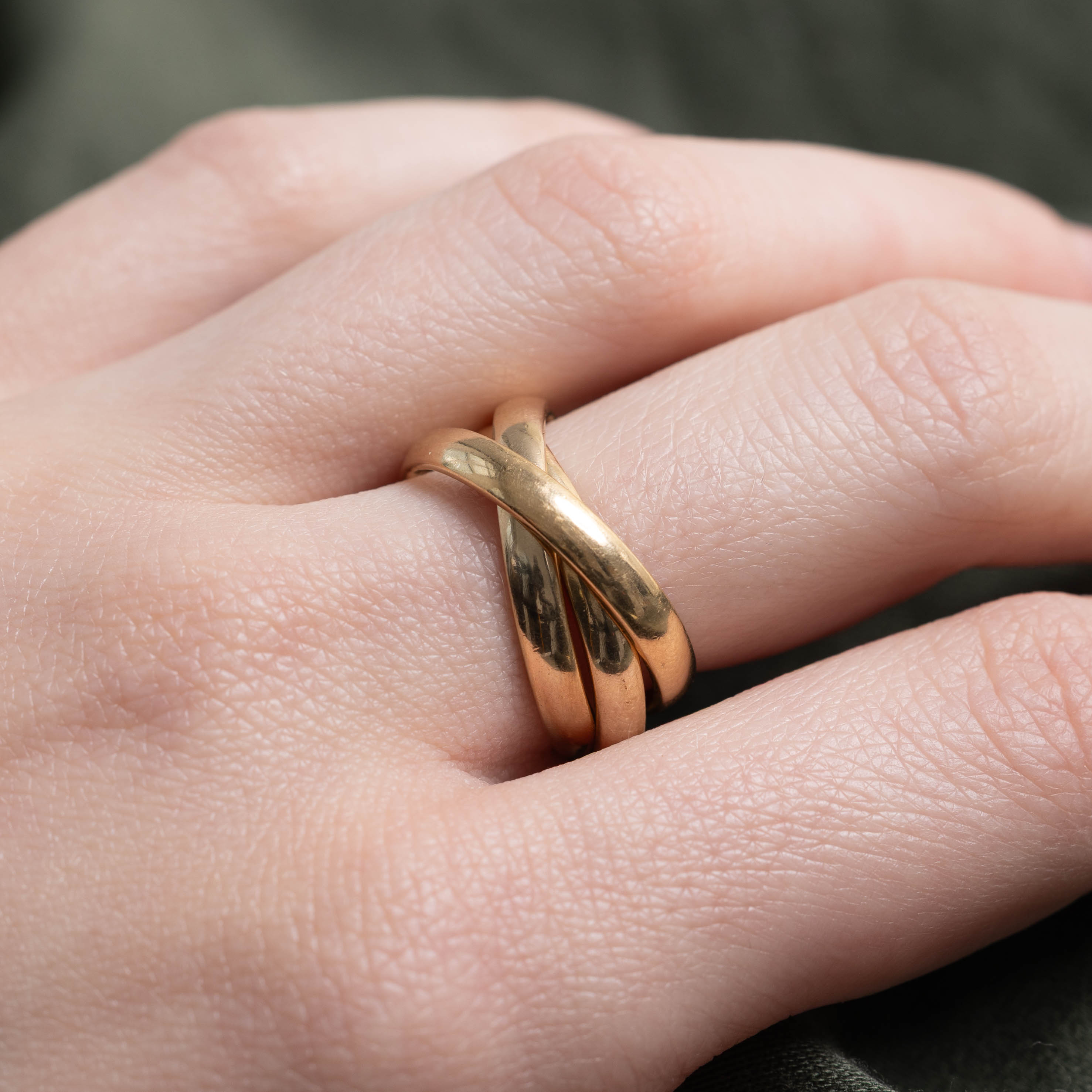 14k Yellow Gold Three Ring Stack | 3.10mm | SZ 6