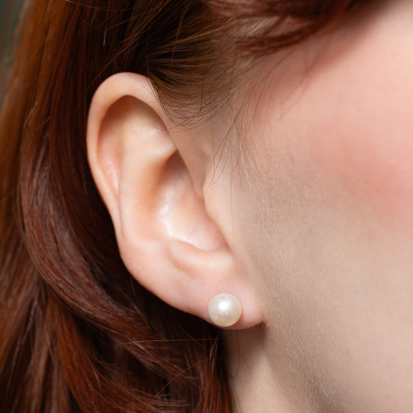 14K Pearl Stud Earrings
