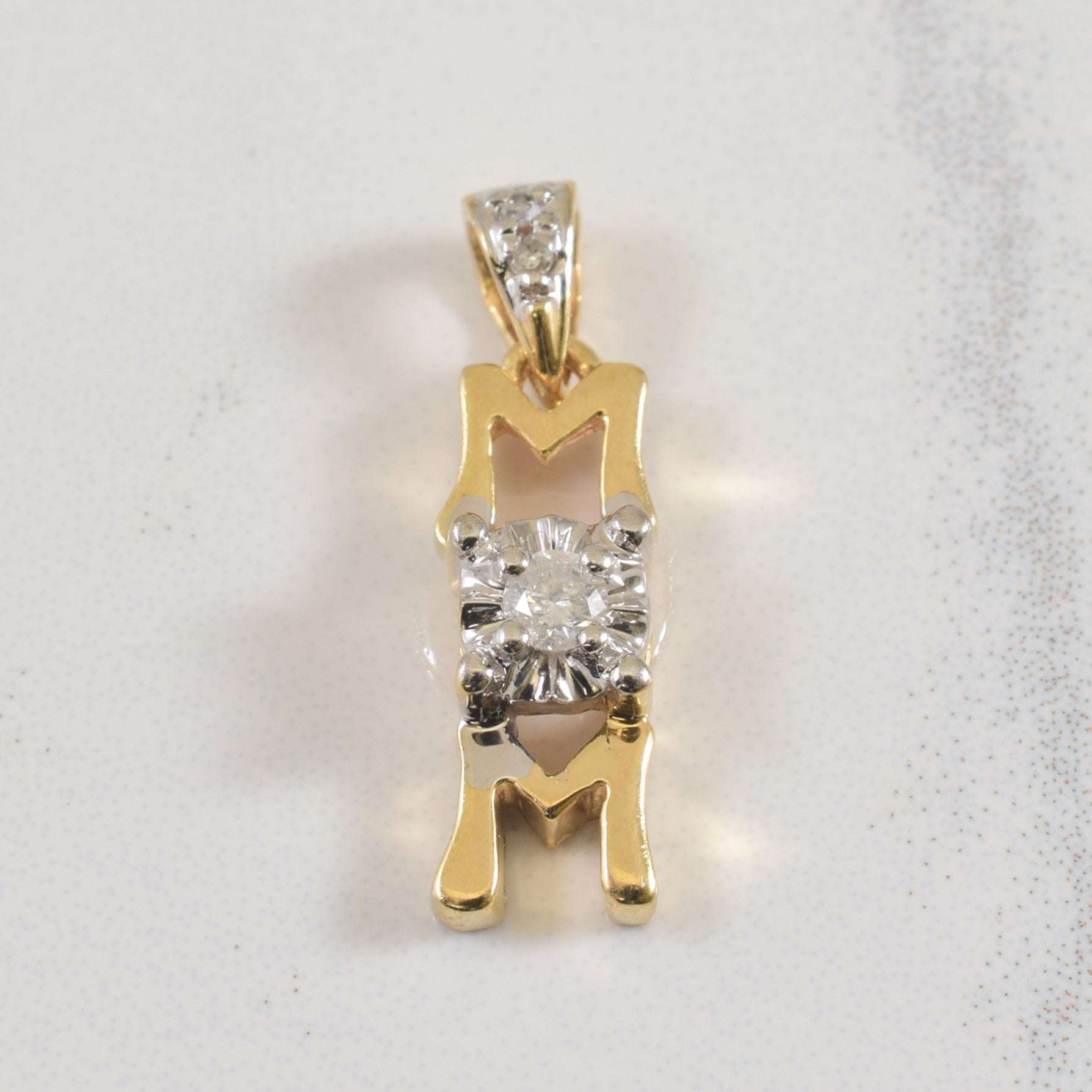 'MOM' Diamond Pendant | 0.06ctw | - 100 Ways