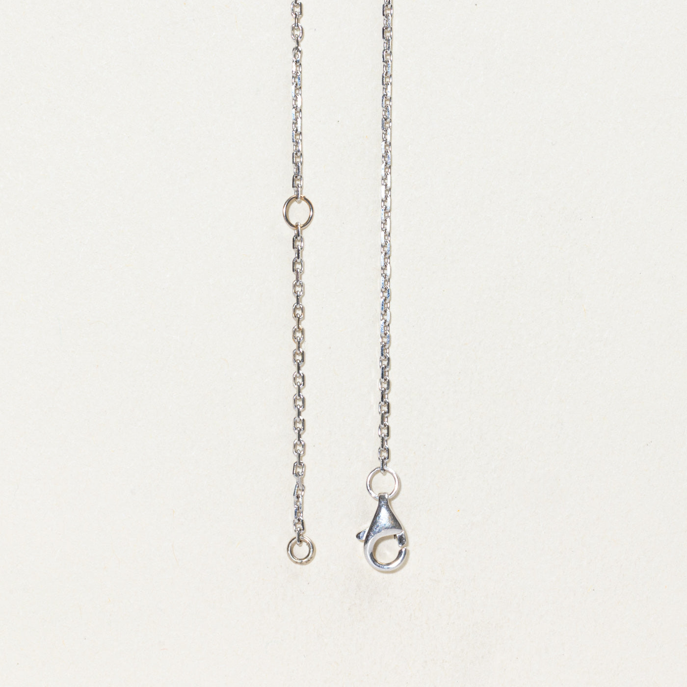 ***PHOTO Collier pendentif satellite en or blanc 18 carats et diamants | 44,5 cm