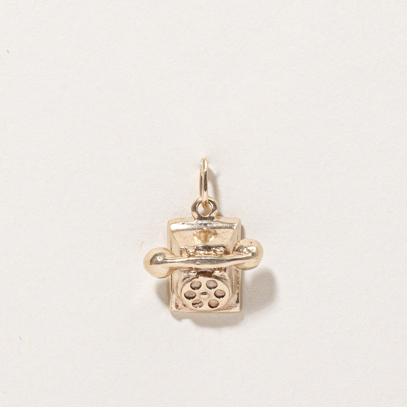 10k Yellow Gold Rotary Phone Charm