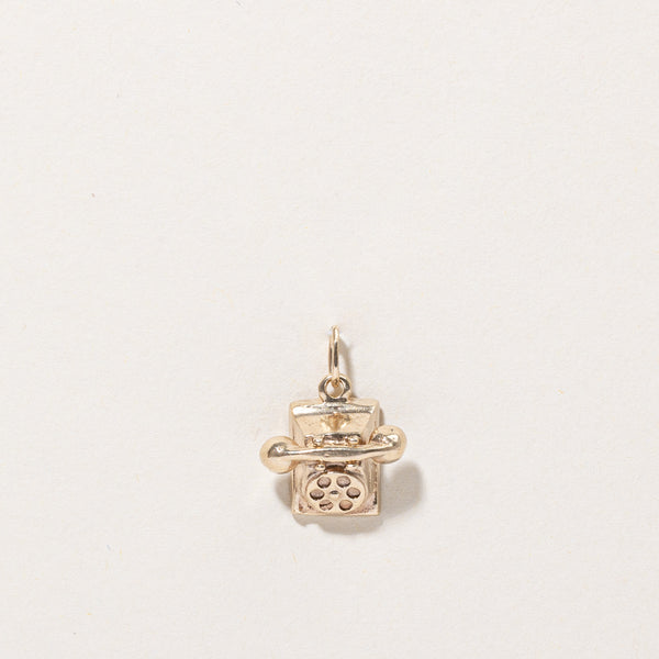 10k Yellow Gold Rotary Phone Charm