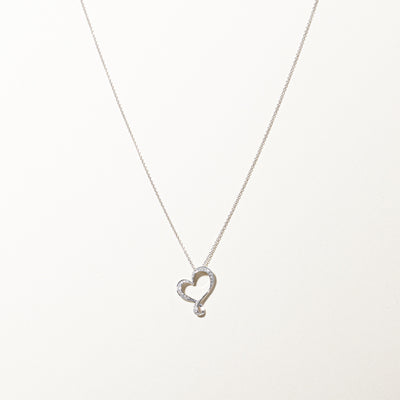 Diamond Heart Pendant Necklace | 0.10ctw | 18