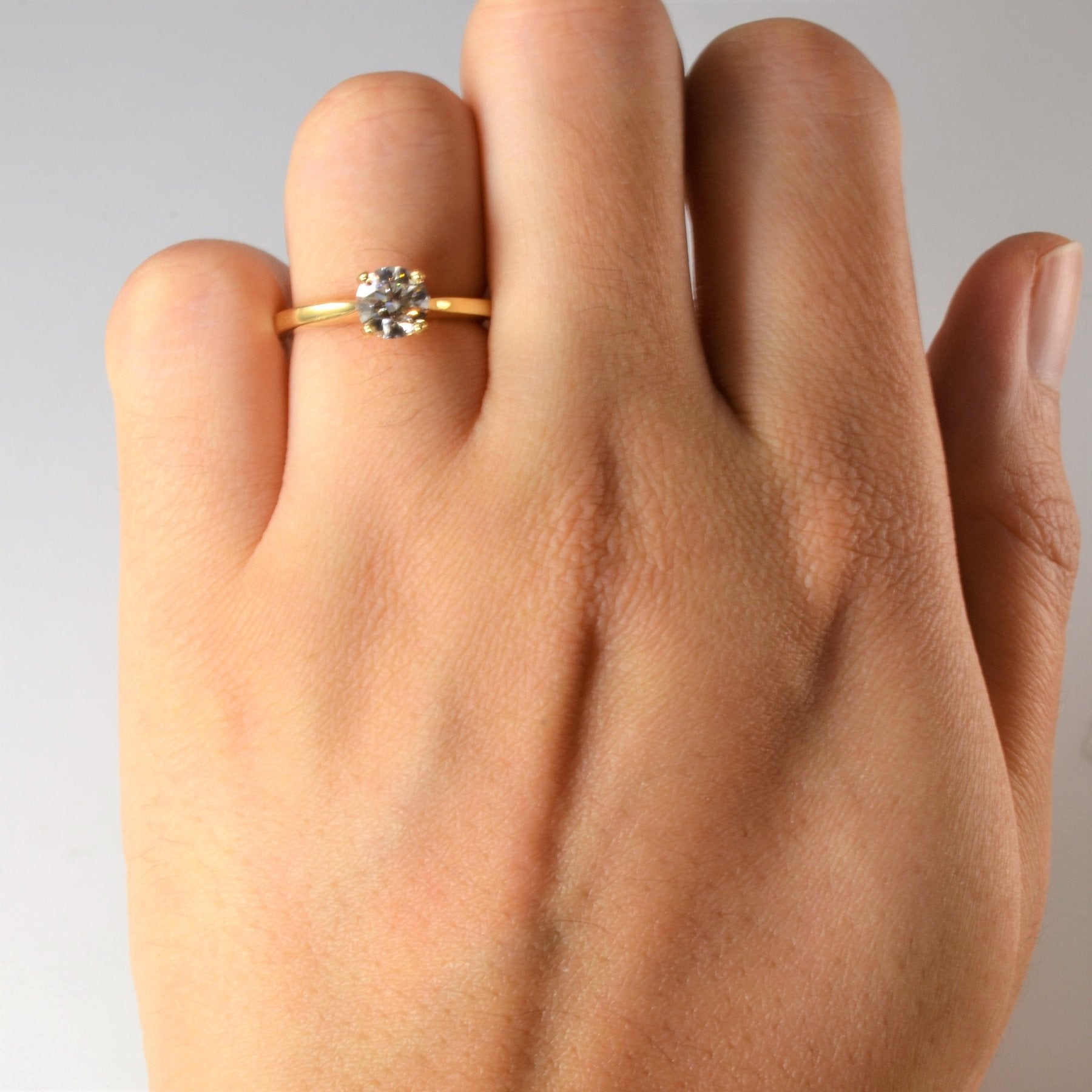 'Noam Carver' Solitaire Diamond Engagement Ring | 0.76ct | SZ 5 | - 100 Ways