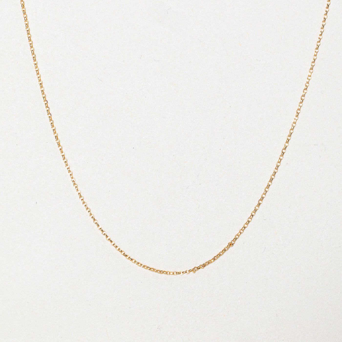 Chaîne Rolo en or jaune 10 carats | 16" |