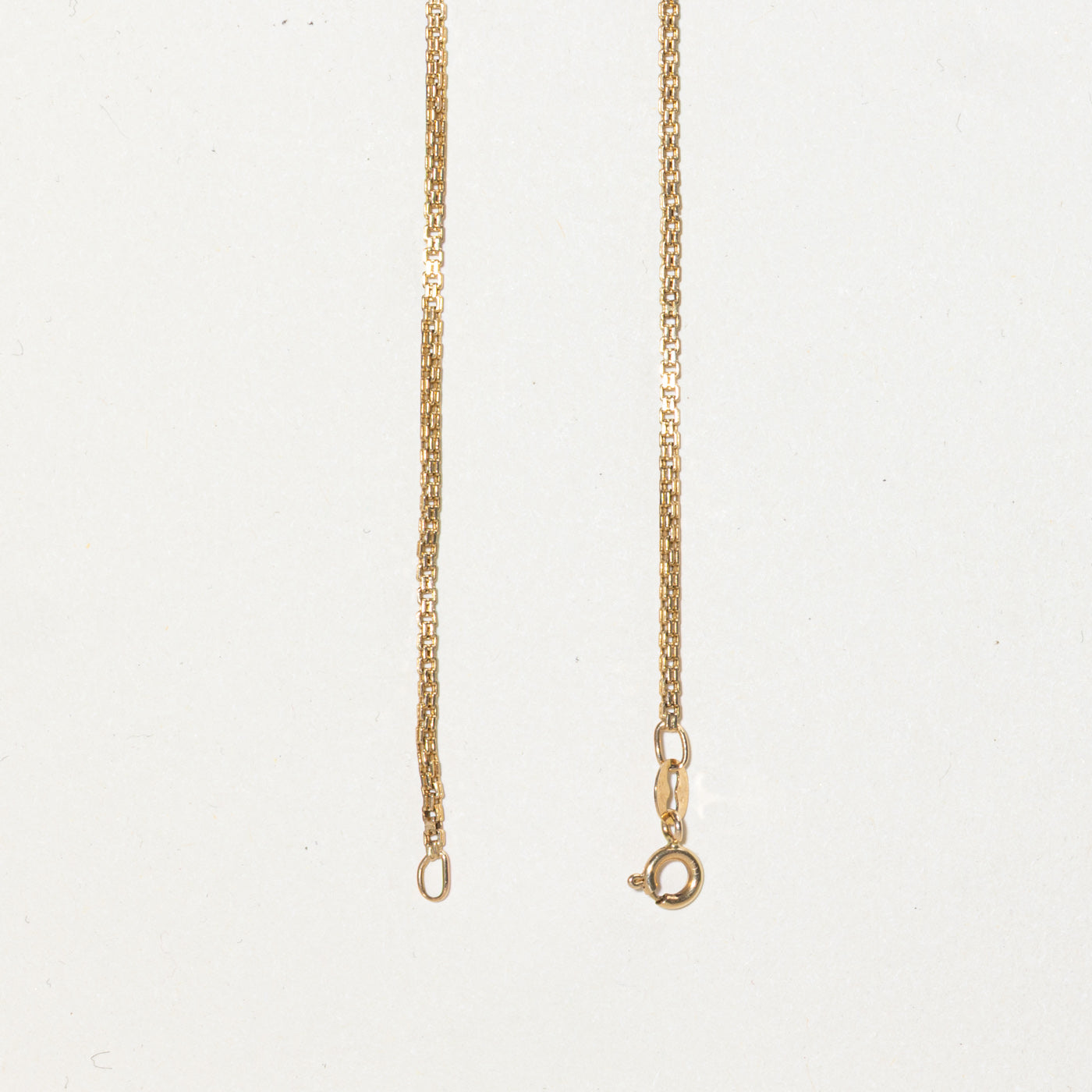 10k Yellow Gold Modified Flat Link Chain | 22" |