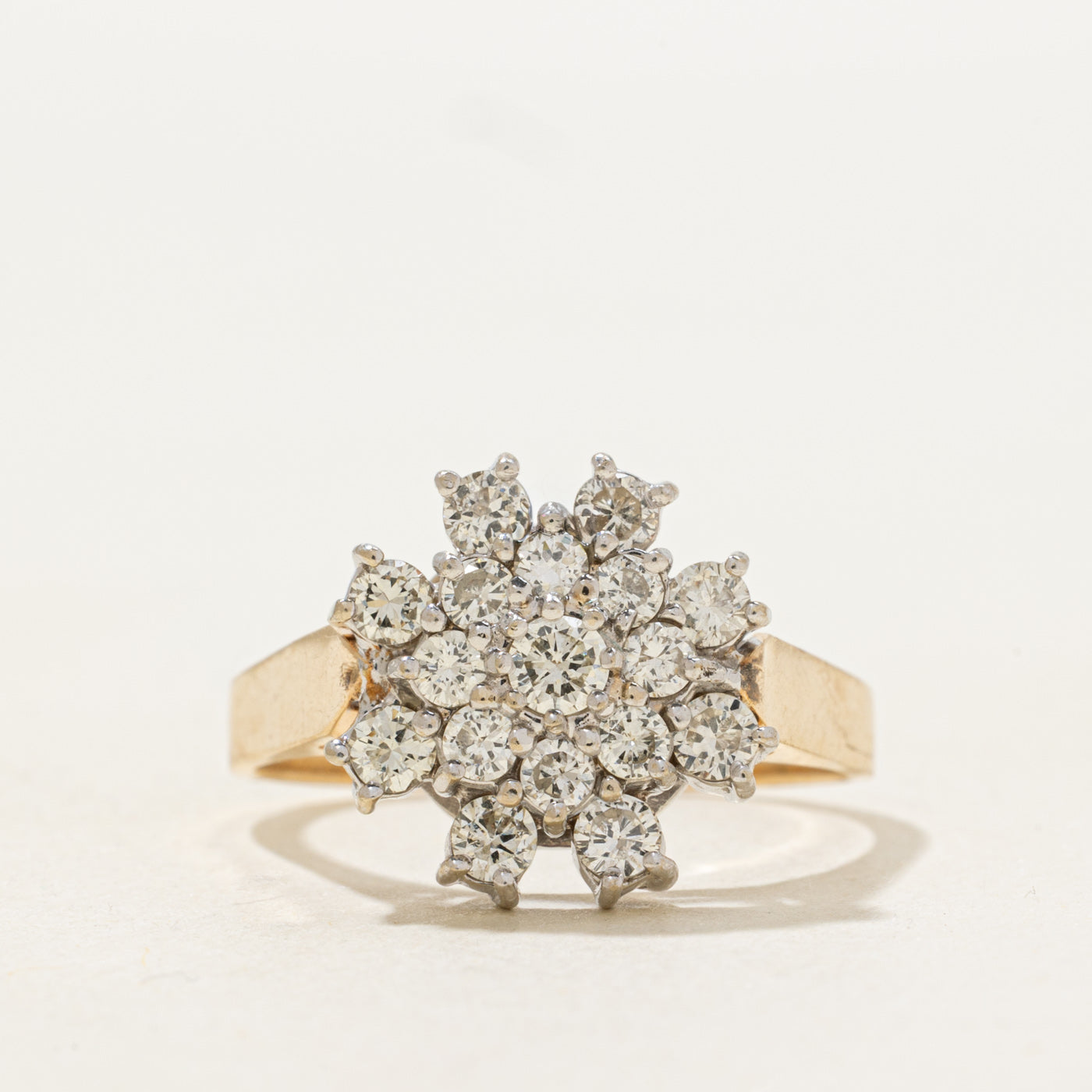 Diamond Snowflake Cluster Ring | 0.7ctw | SZ 8.75 |