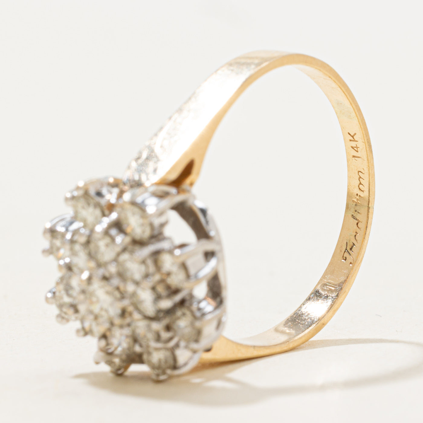 Diamond Snowflake Cluster Ring | 0.7ctw | SZ 8.75 |