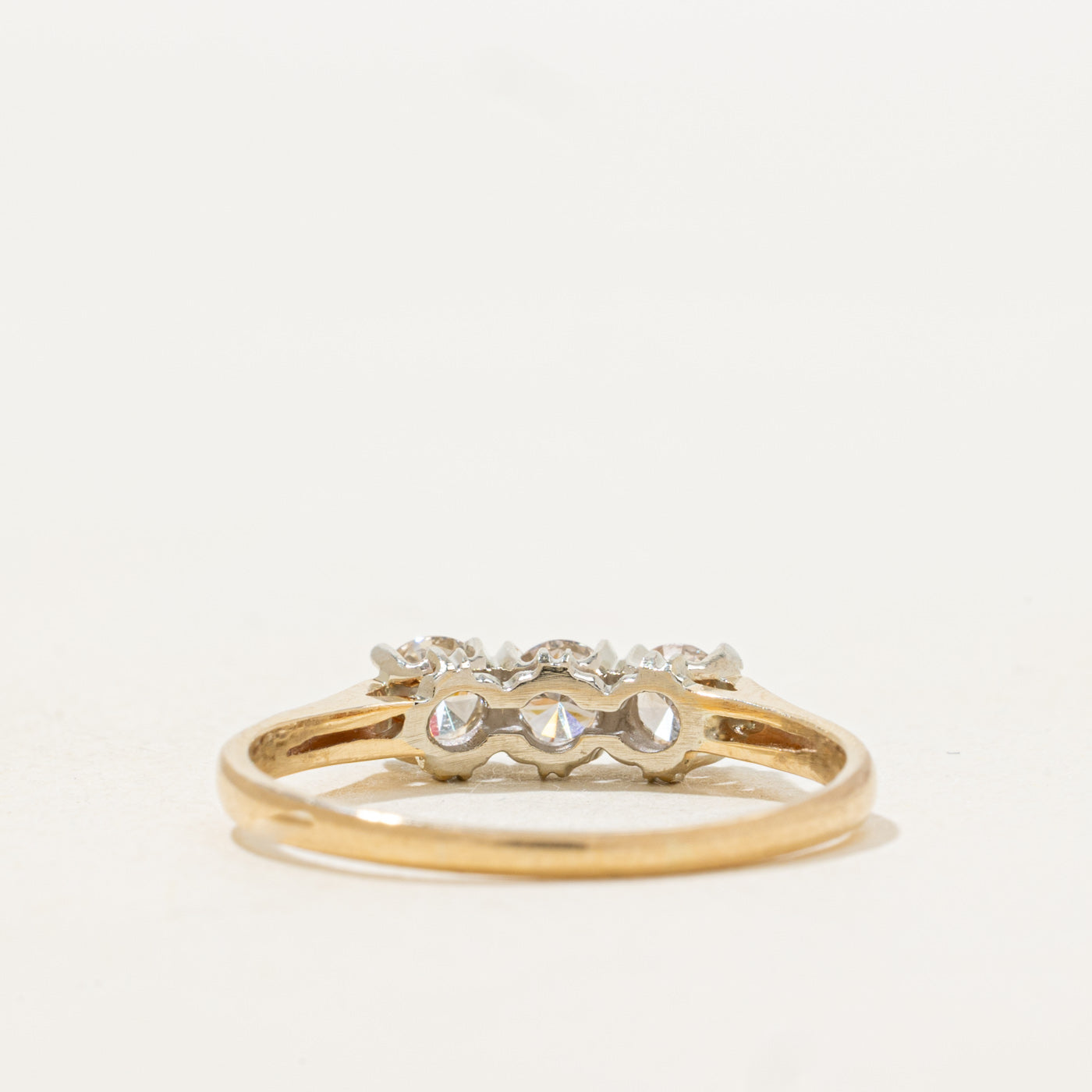 Three Stone Diamond Ring | 0.52ctw | SZ 8.5 |