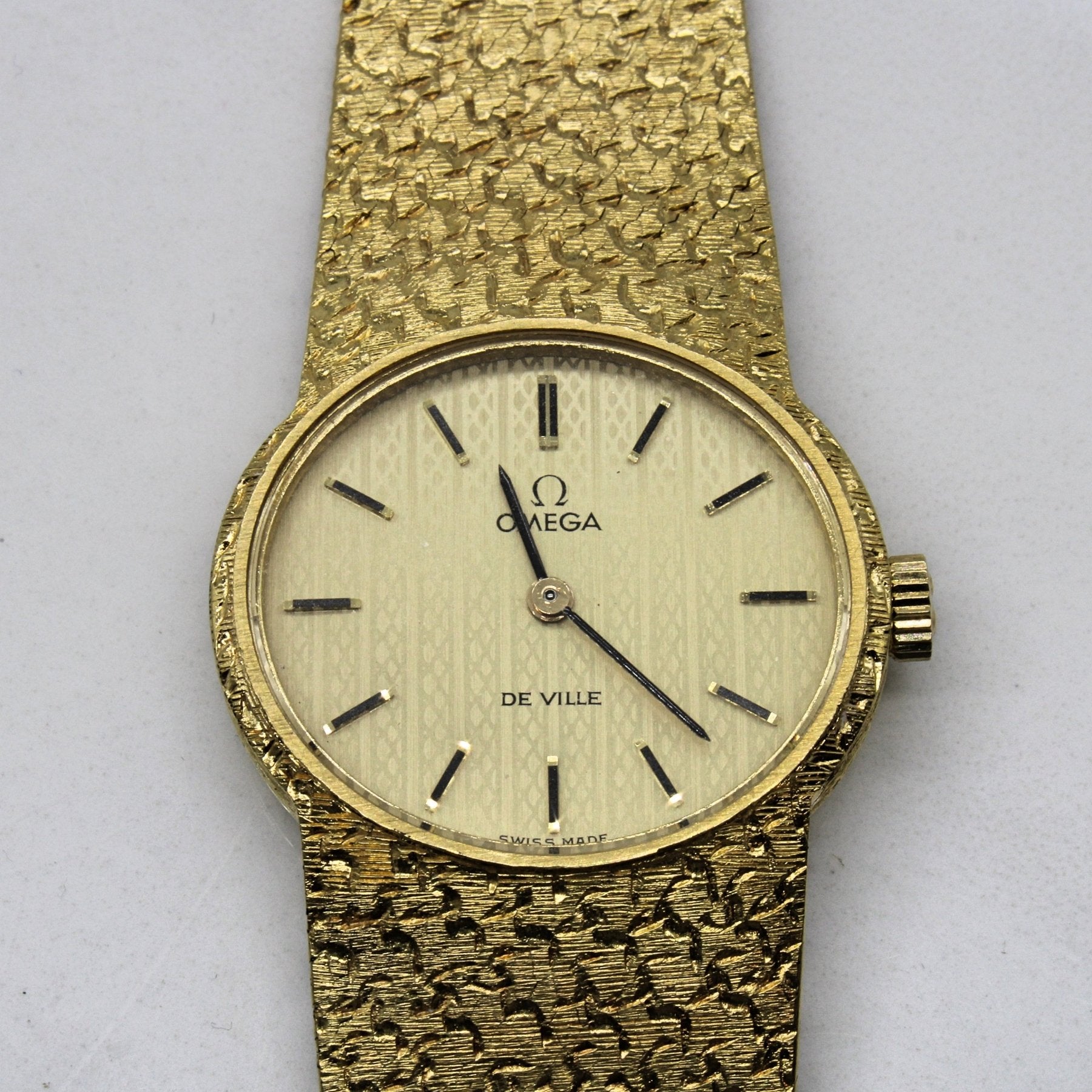 'Omega' Solid Gold De Ville Watch | 6.5" | - 100 Ways