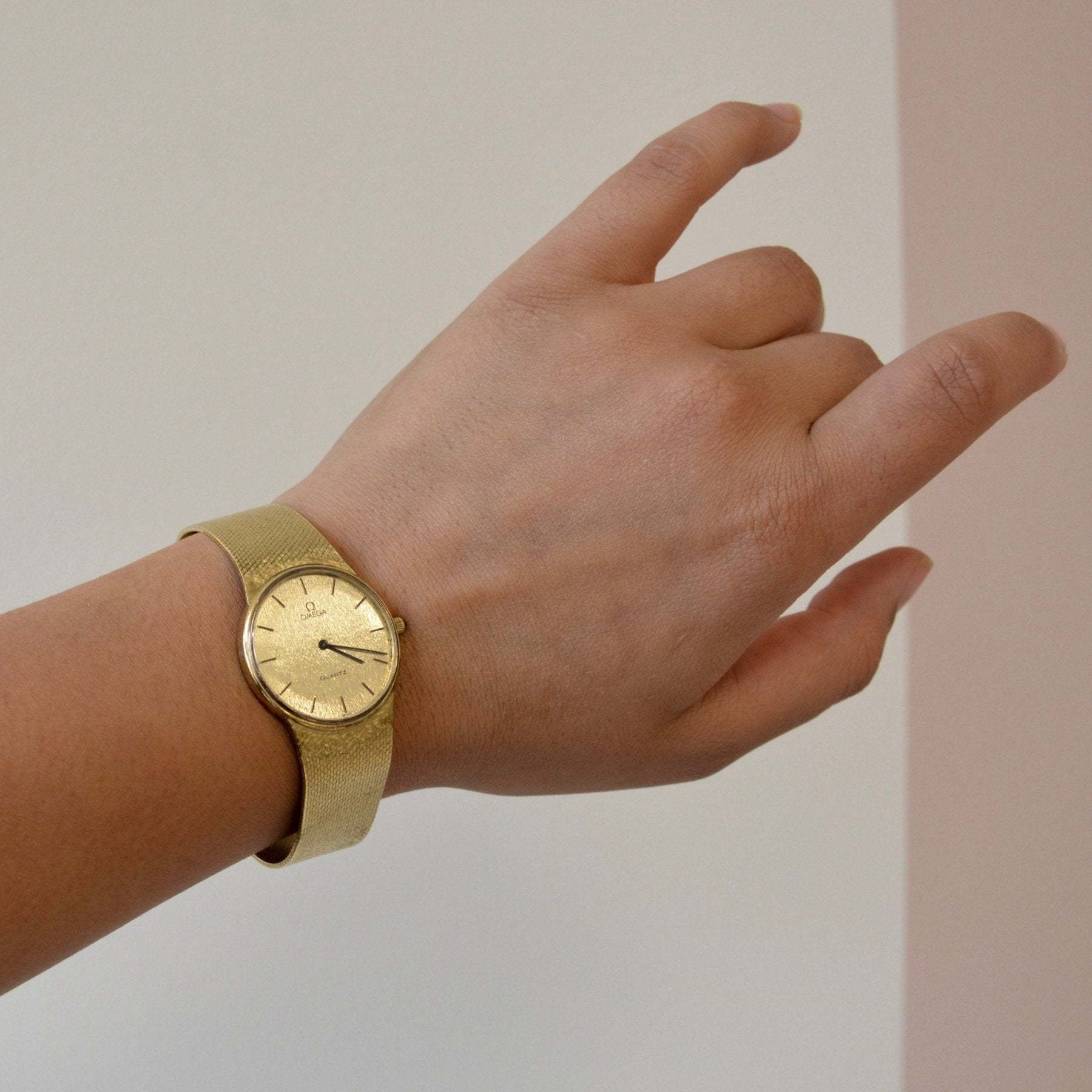 'Omega' Solid Gold Watch | 7" | - 100 Ways