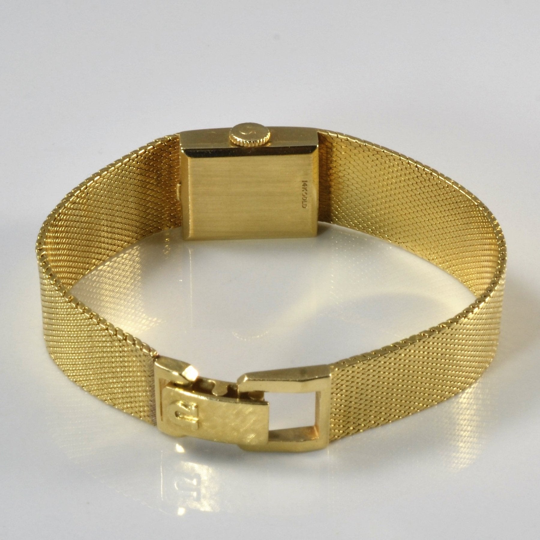 'Omega' Yellow Gold Watch | 6.5