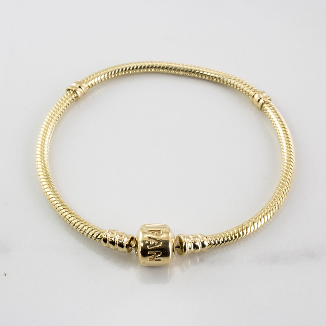 'Pandora' Moments Gold Clasp Bracelet | SZ 7" | - 100 Ways