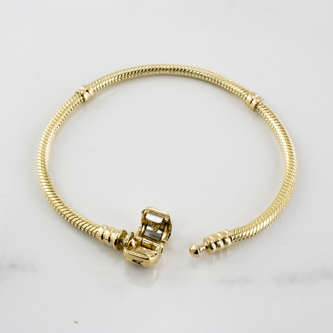 'Pandora' Moments Gold Clasp Bracelet | SZ 7" | - 100 Ways