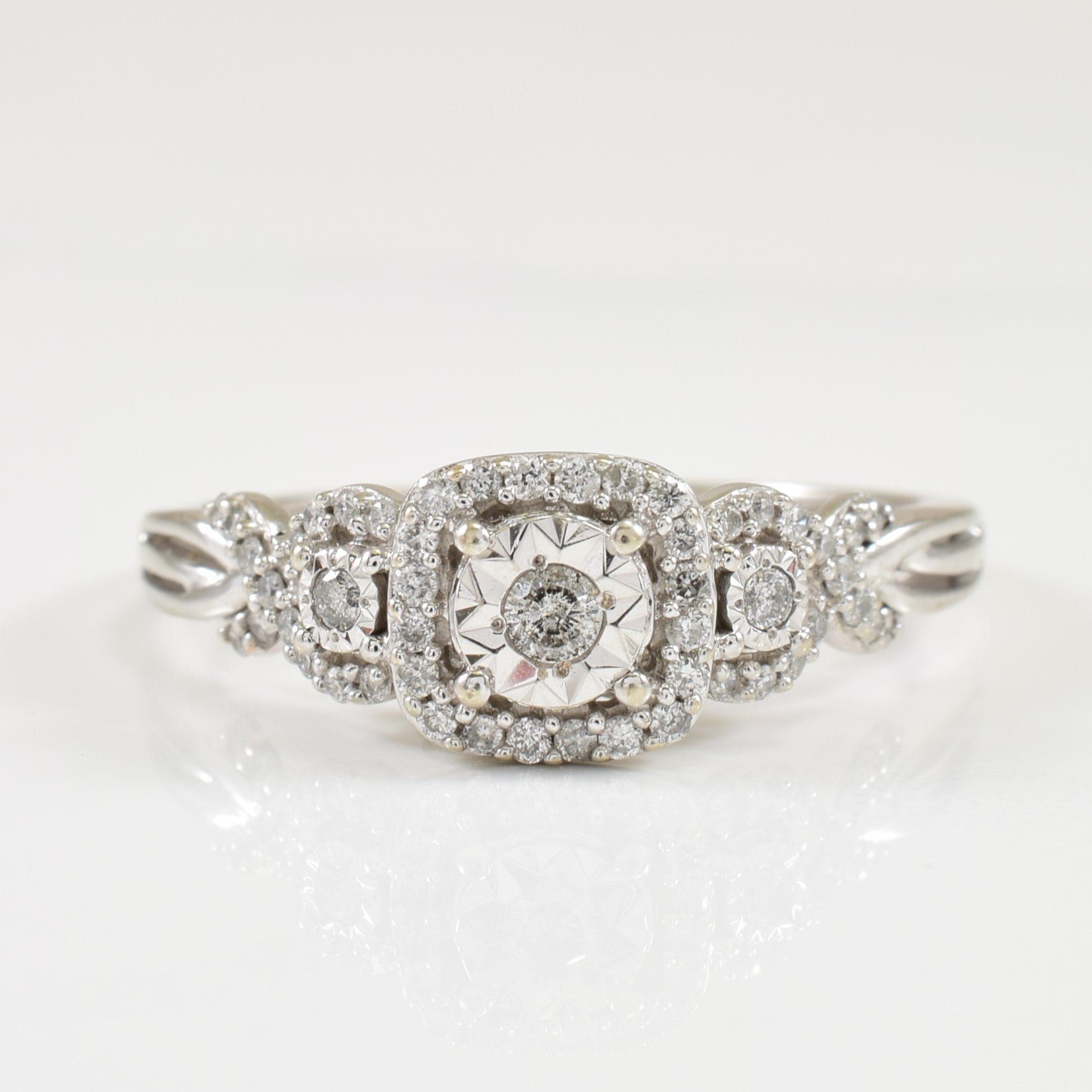 "Past, Present, Future" Diamond Ring | 0.20ctw | SZ 8 | - 100 Ways