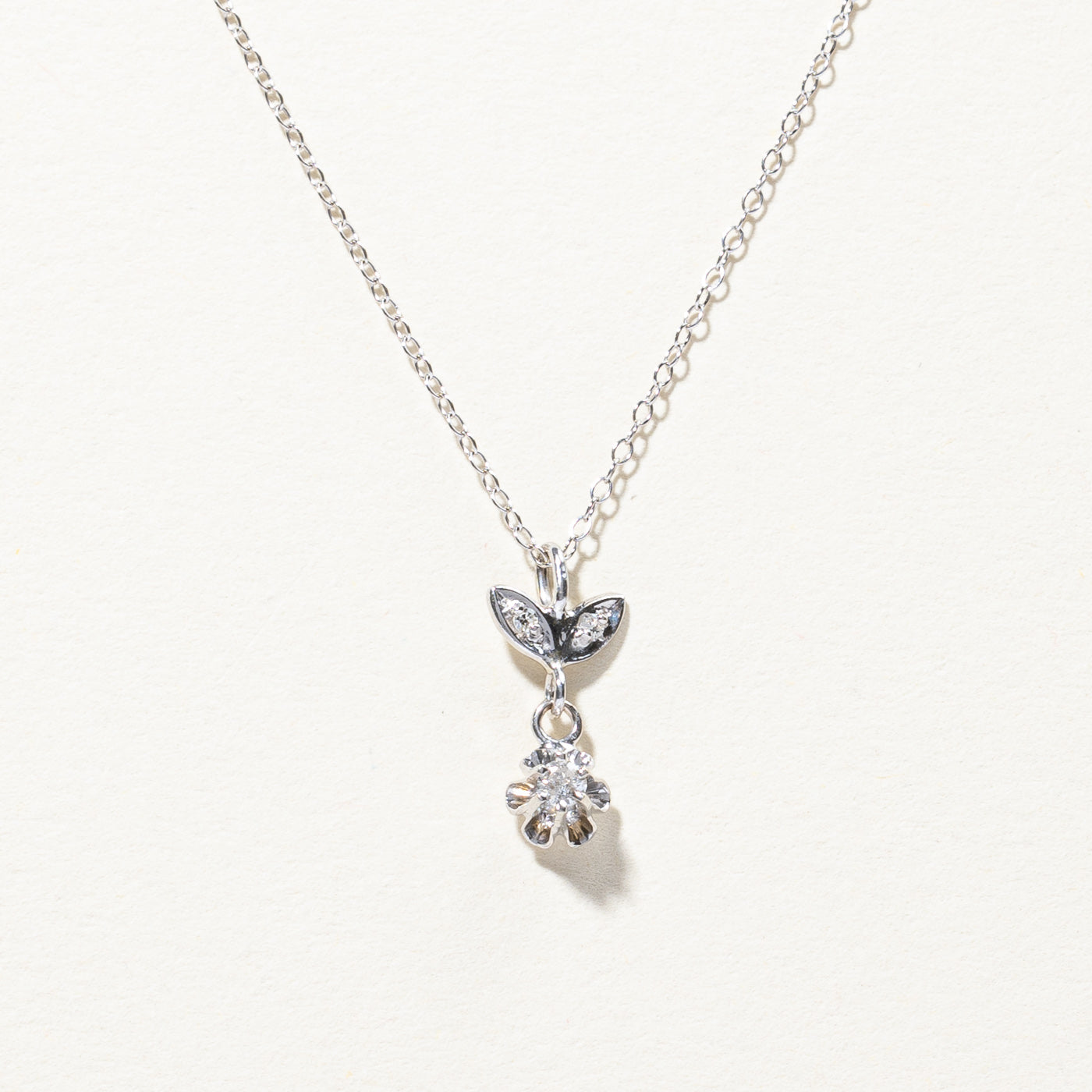 Collier serti de diamants griffes | 0,05 ct | 40,6 cm (16 po) | 