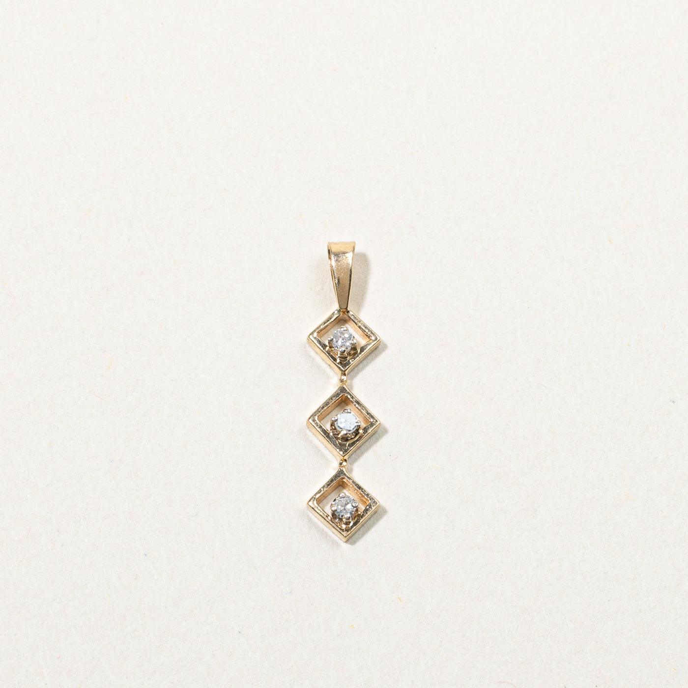 Three Stone Diamond Pendant | 0.05ctw |