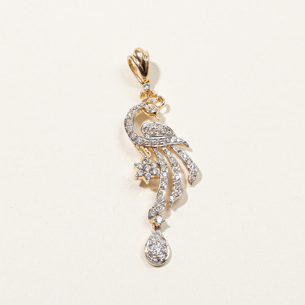 Diamond Peacock Pendant | 0.62ctw |