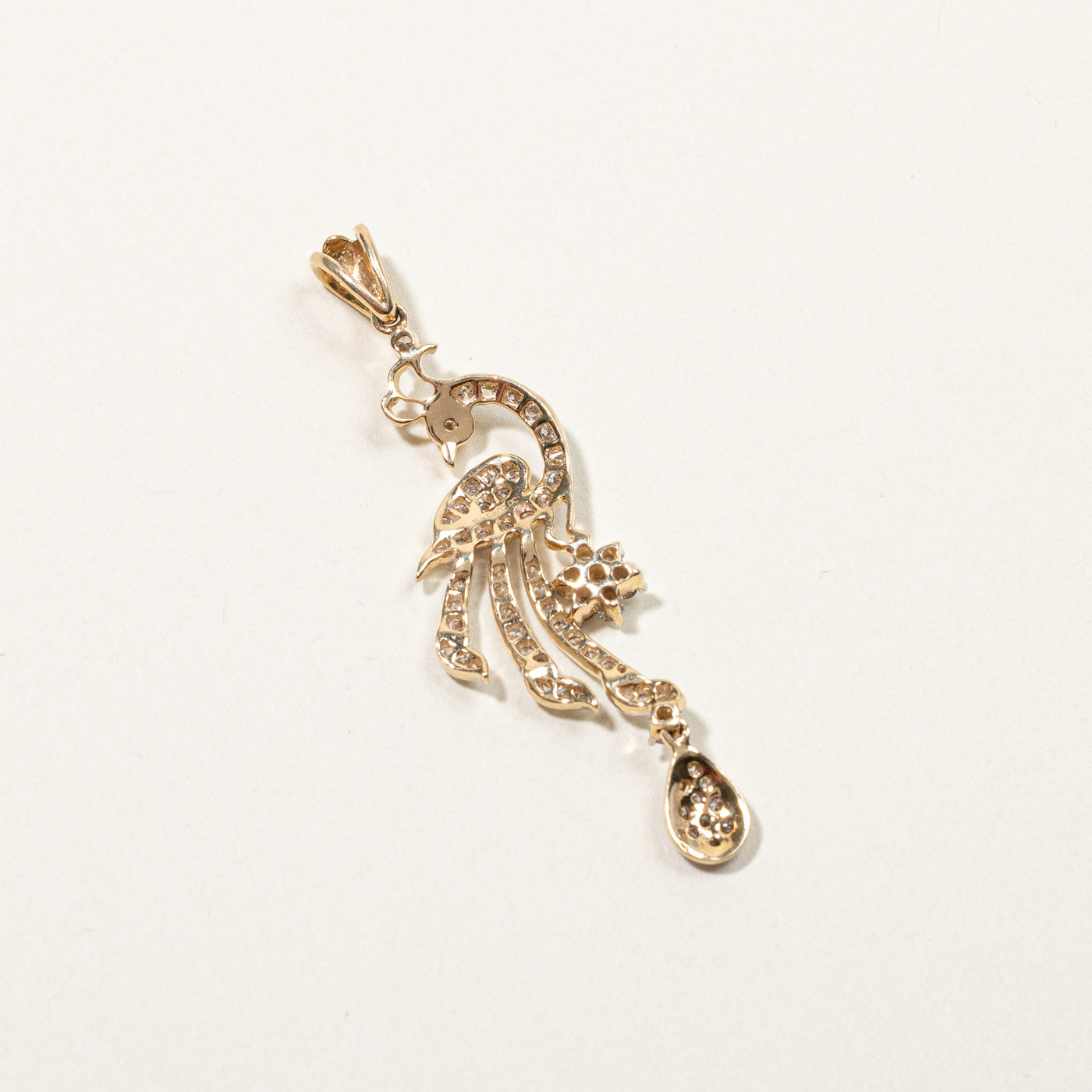 Diamond Peacock Pendant | 0.62ctw |