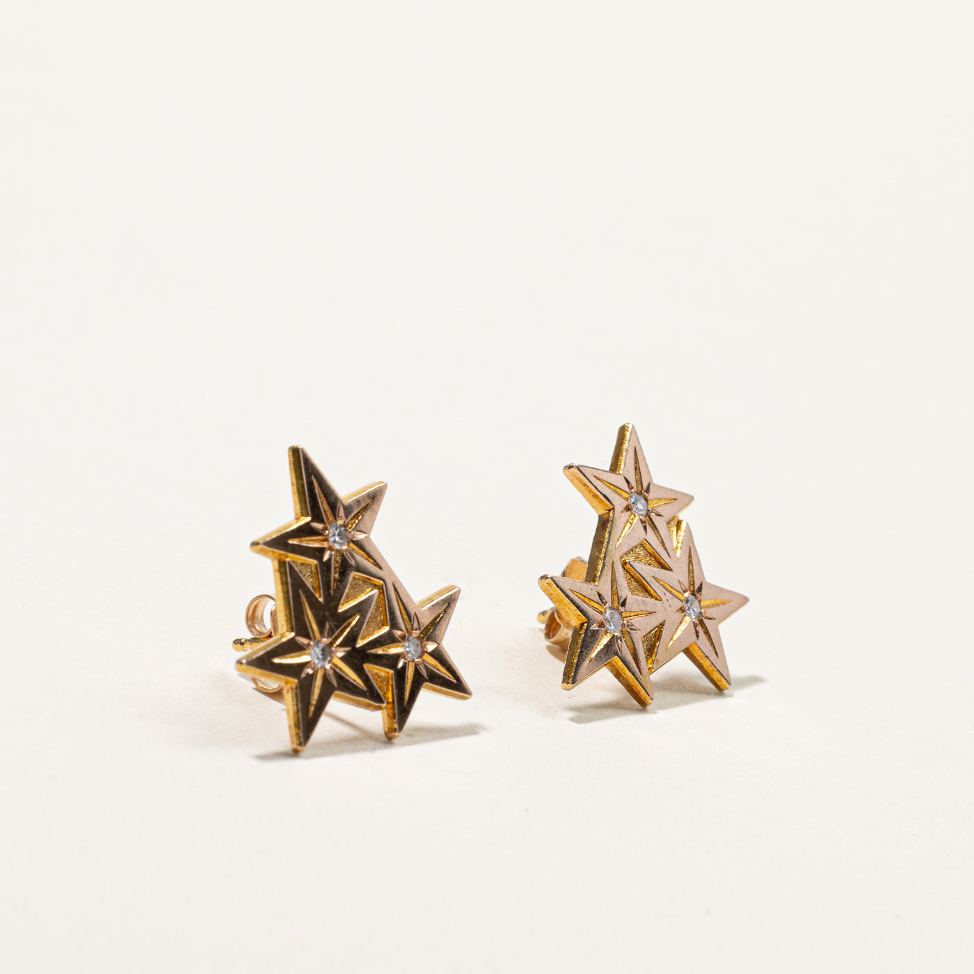 Diamond Star Earrings | 0.06ctw |