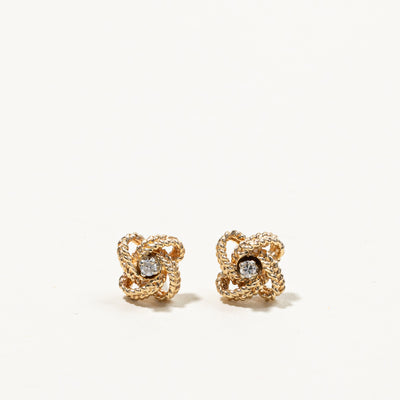 Interlocking Diamond Earrings | 0.04ctw |