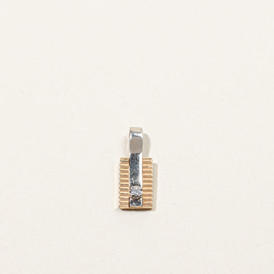 Diamond Textured Pendant | 0.03ct |