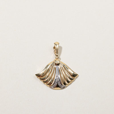 Textured Diamond Pendant | 0.03ctw |