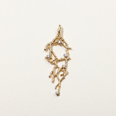 Textured Diamond Pendant | 0.10ctw |