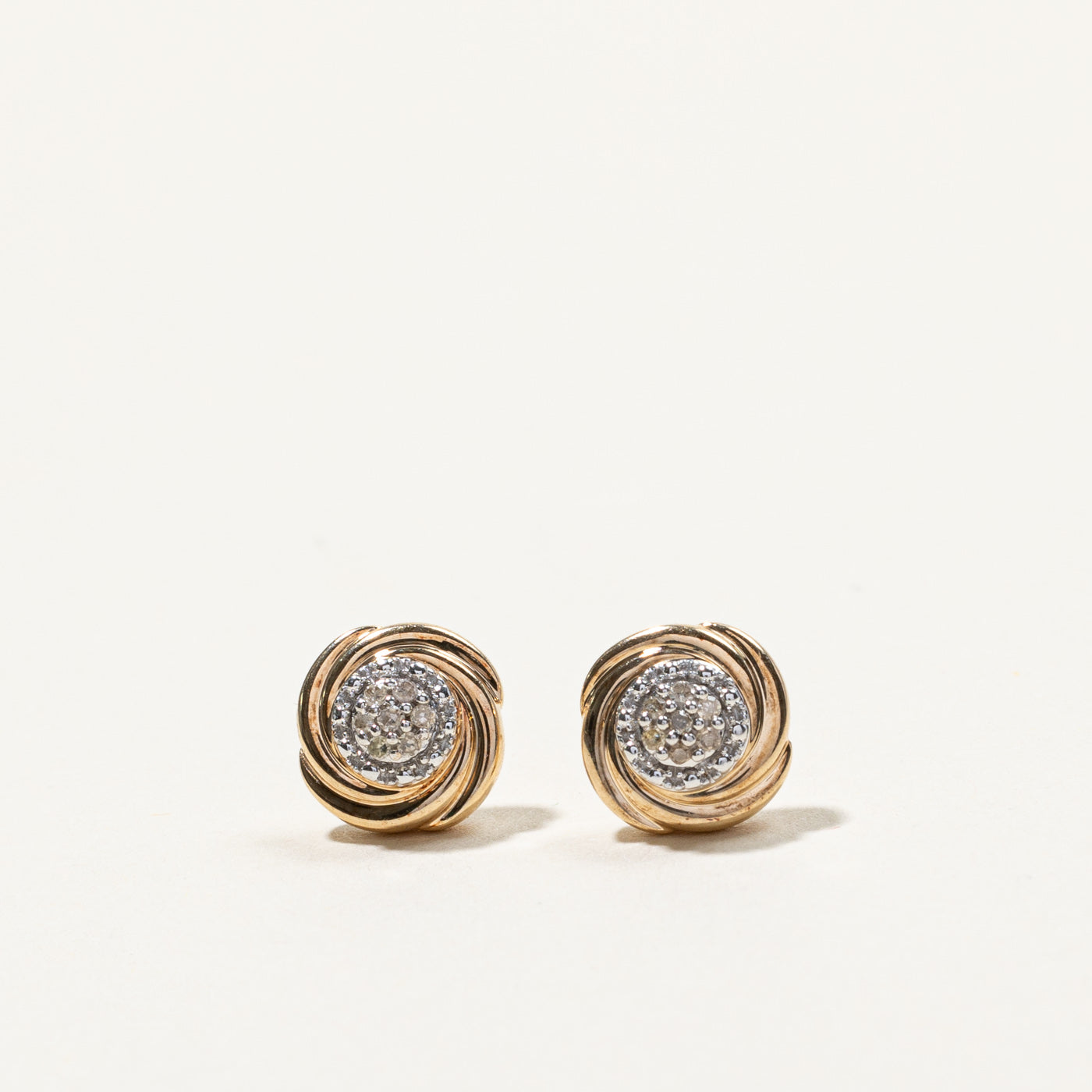 Cluster Diamond Stud Earrings | 0.06ctw |