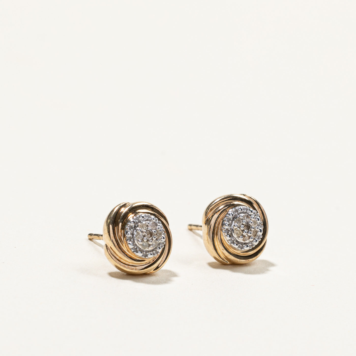 Cluster Diamond Stud Earrings | 0.06ctw |