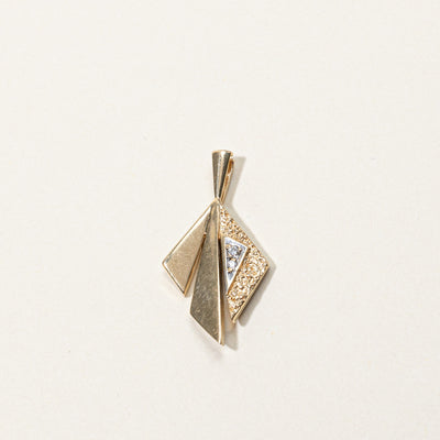Diamond Textured Pendant | 0.03ctw |