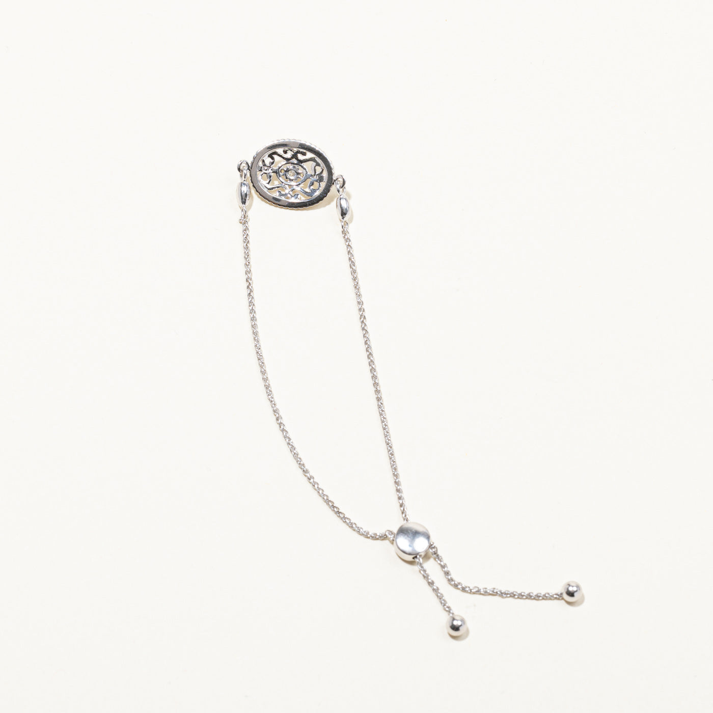 Filigree Diamond Chain Bracelet | 0.06ctw | 9"|