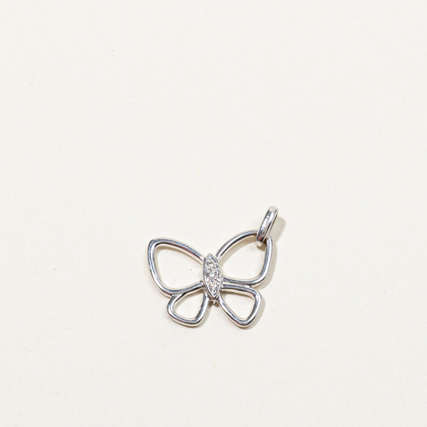 Diamond Butterfly Pendant | 0.03ctw |