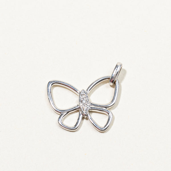 Diamond Butterfly Pendant | 0.03ctw |