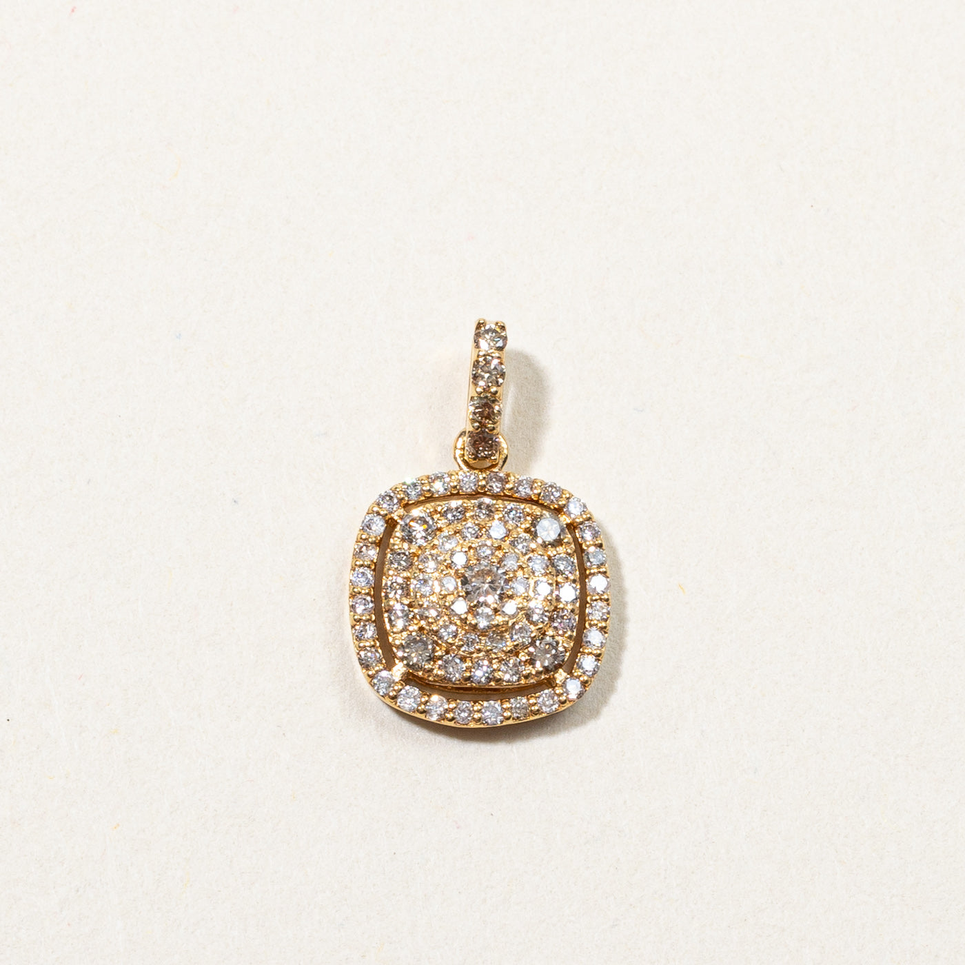 Cluster Set Diamond Pendant | 0.40ctw |