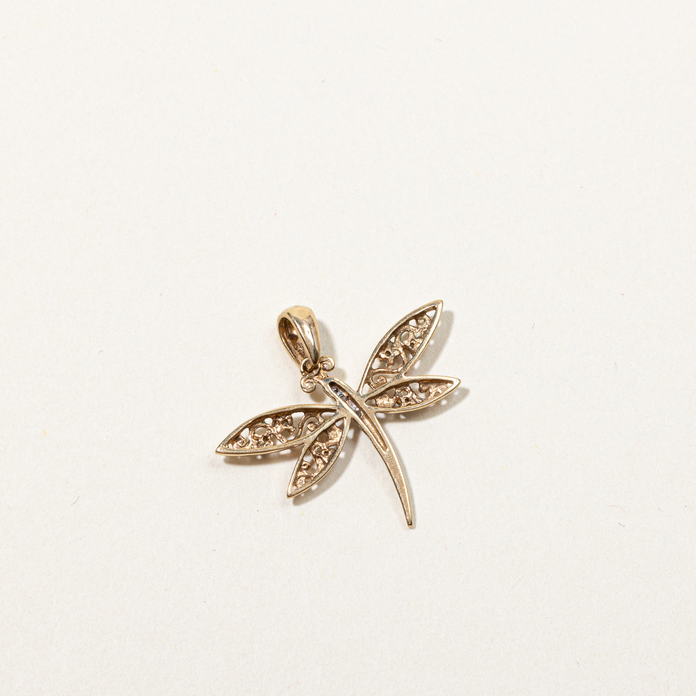 Diamond Dragonfly Pendant | 0.05ctw |