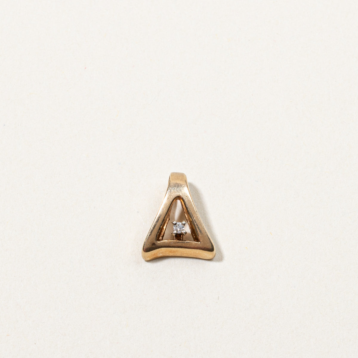 Diamond Triangular Pendant | 0.01ct