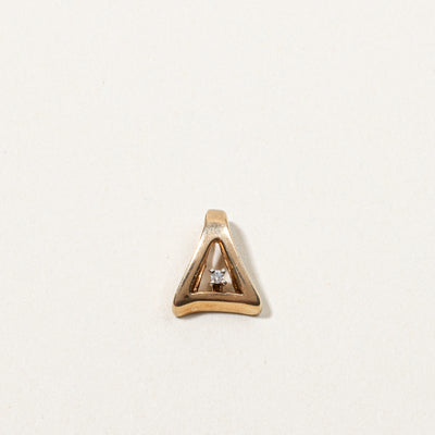 Diamond Triangular Pendant | 0.01ct |