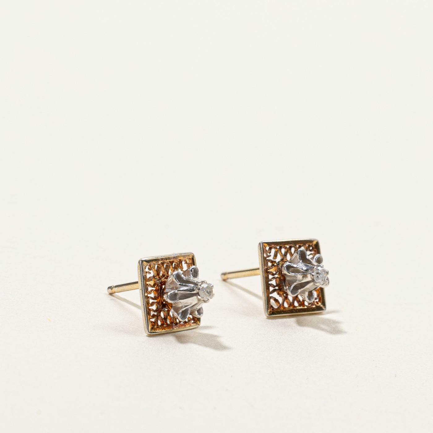 Claw Set Diamond Stud Earrings | 0.02ctw |