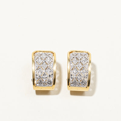 Filigree Diamond Huggie Earrings | 0.11ctw |
