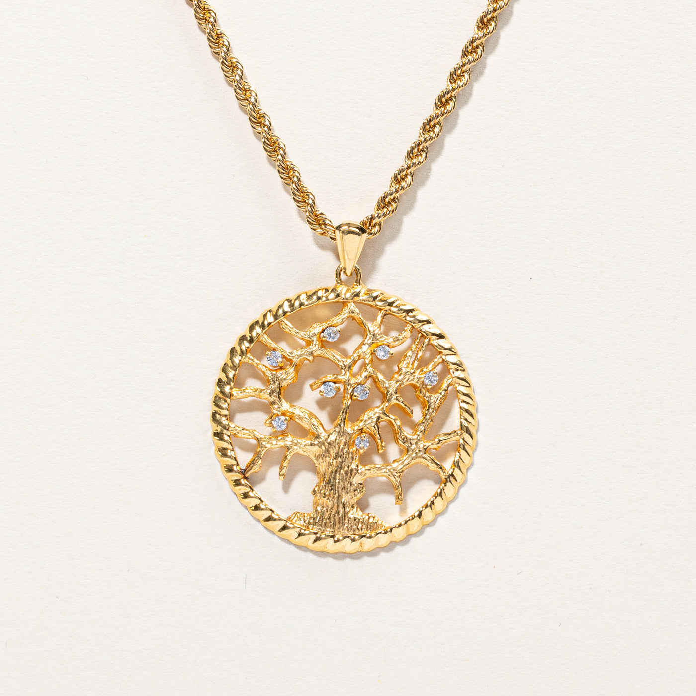 Tree of Life Diamond Pendant Necklace | 0.16ctw | 26"|