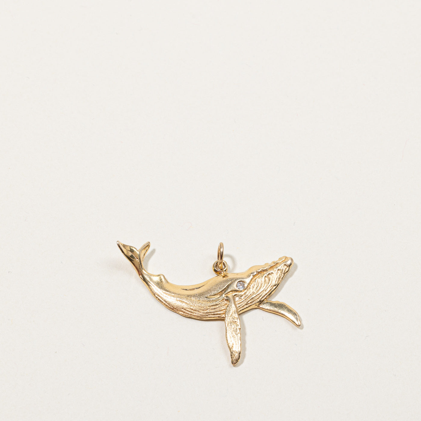 Gold Whale Pendant | 0.02ct |