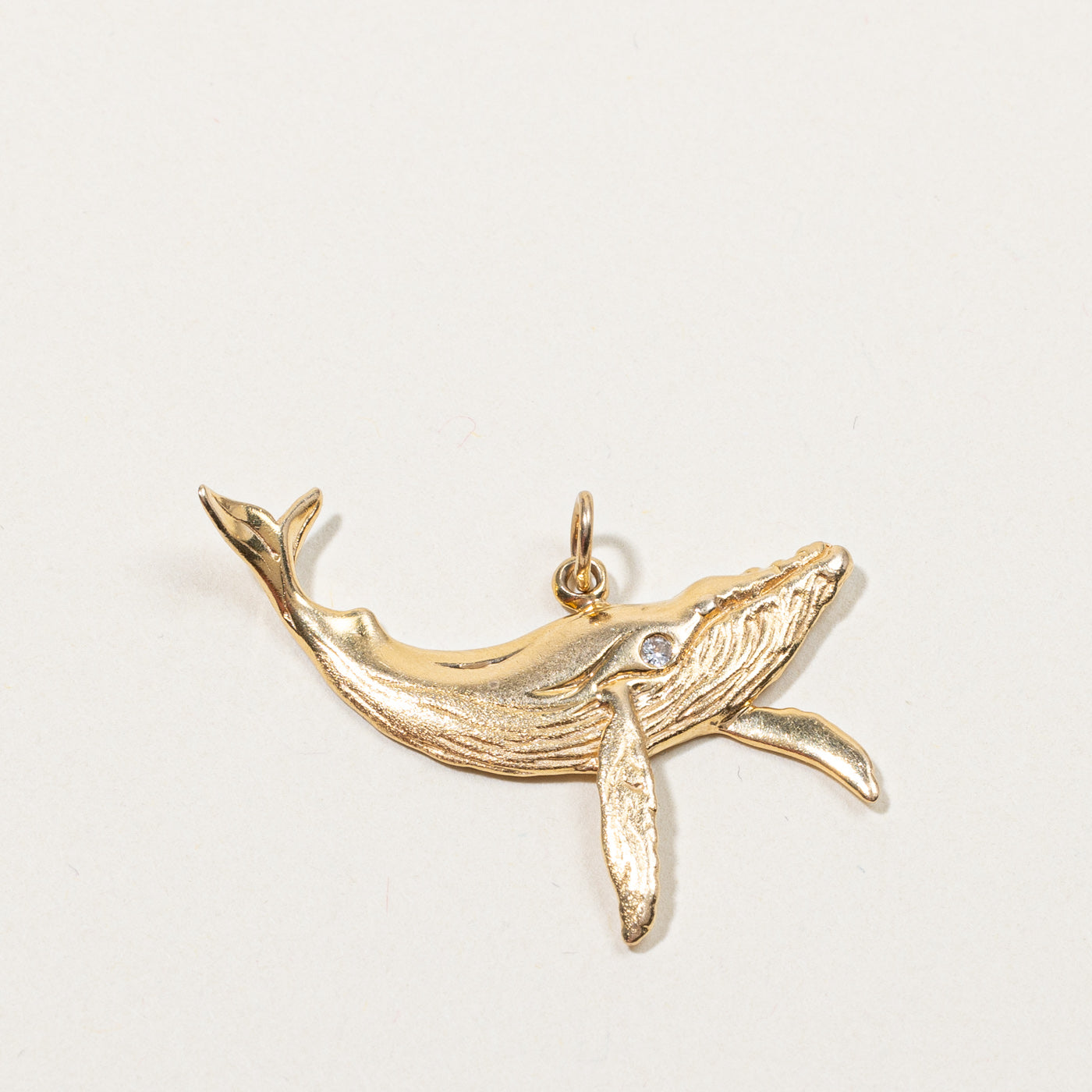 Gold Whale Pendant | 0.02ct |