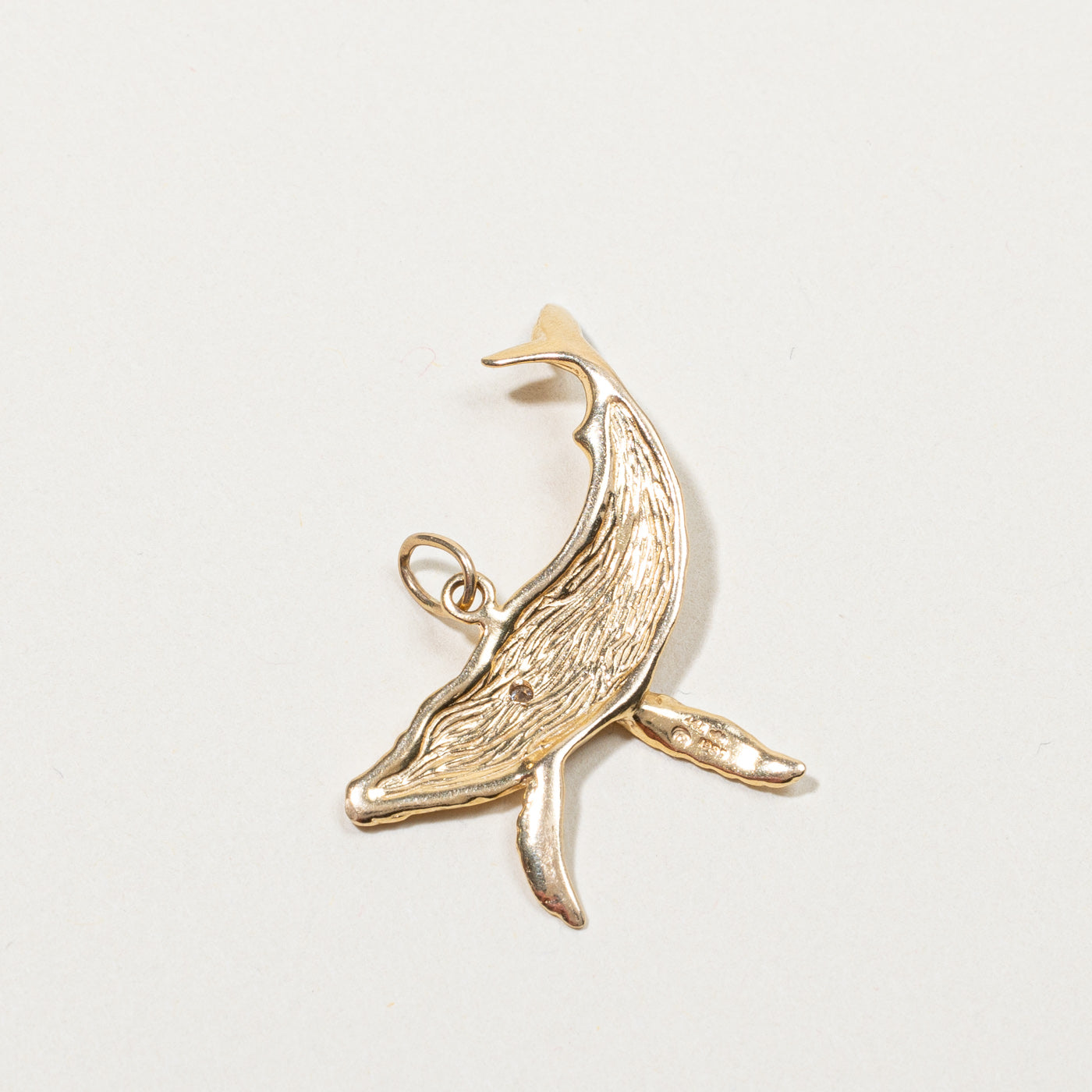 Gold Whale Pendant | 0.02ct |