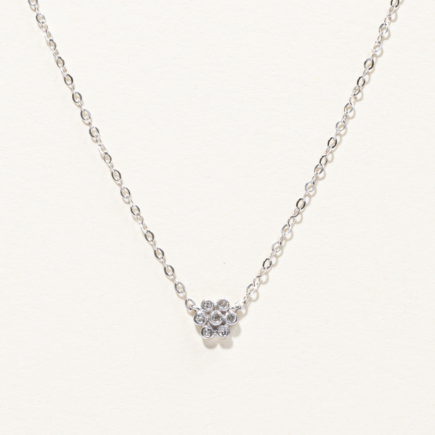 Cluster Diamond Rolo Link Chain | 0.07ctw | 16"|