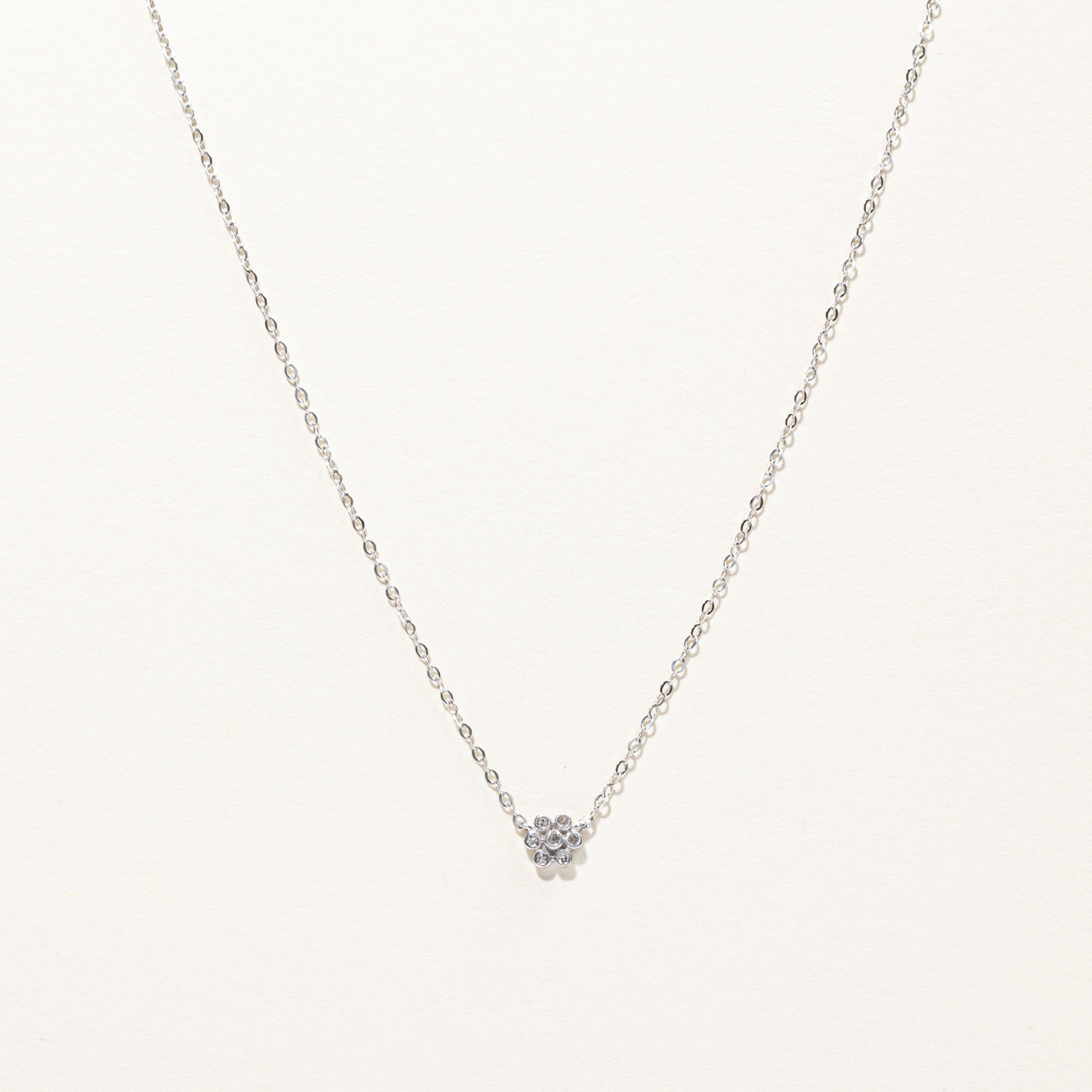 Cluster Diamond Rolo Link Chain | 0.07ctw | 16"|