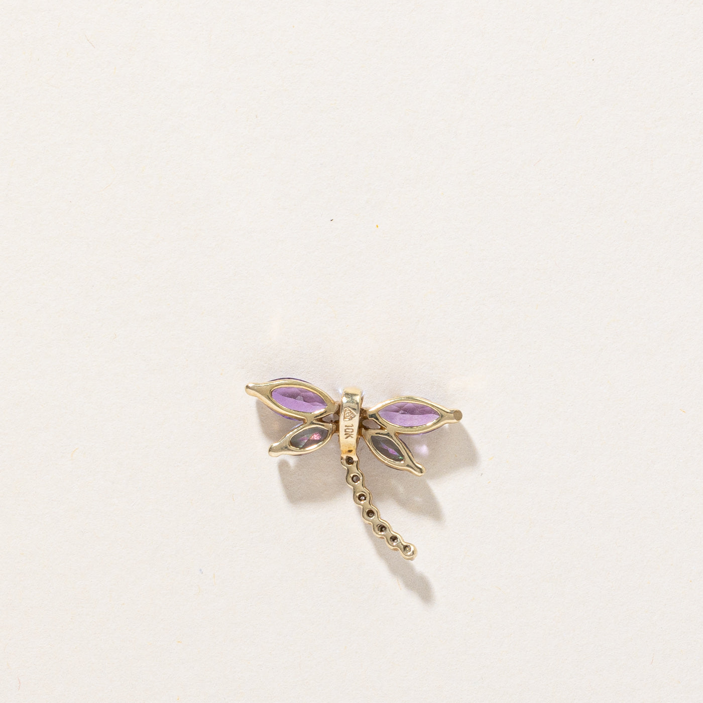 Multi Gem Dragonfly Pendant | 0.92ctw |