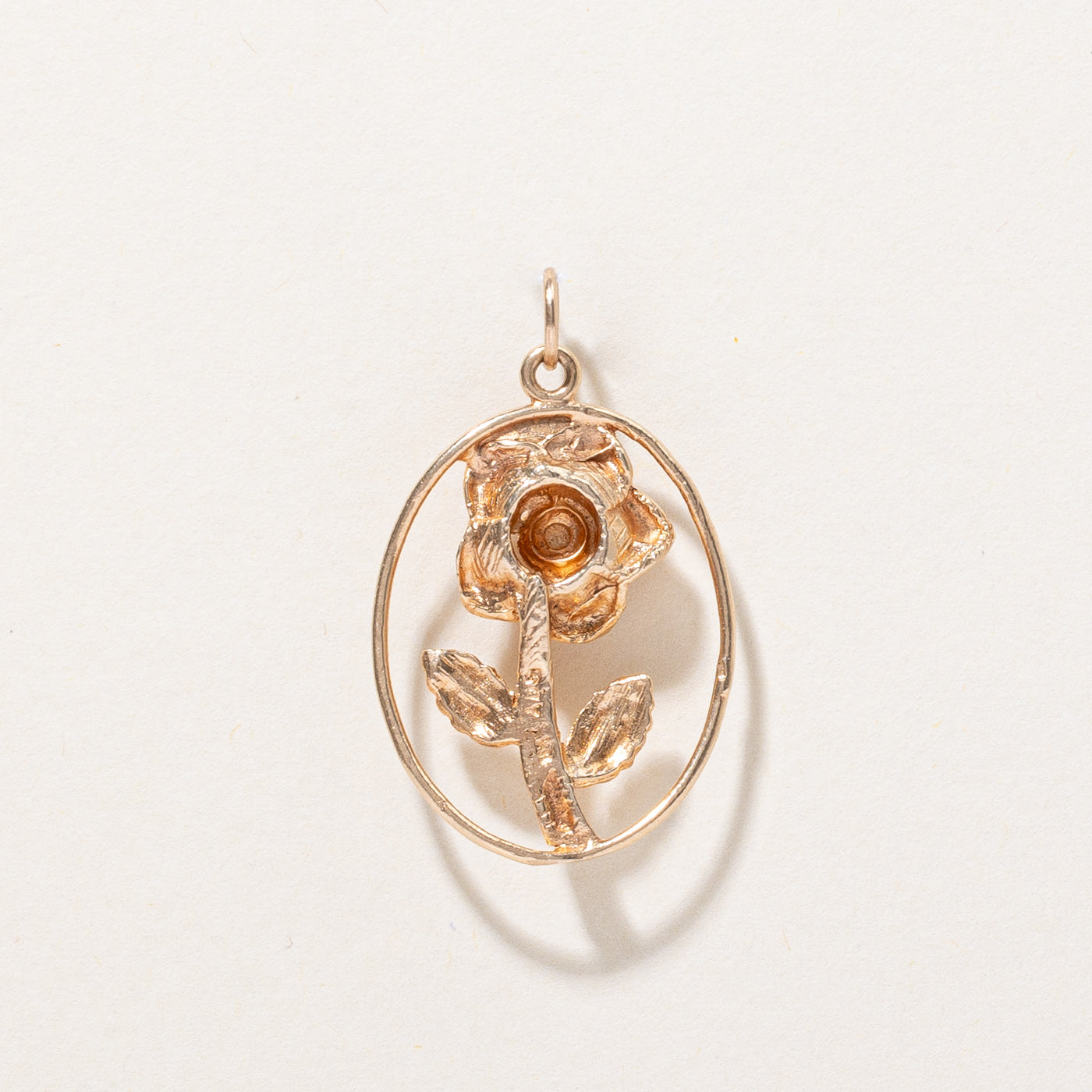 Paste Glass Flower Pendant | 0.01ct |