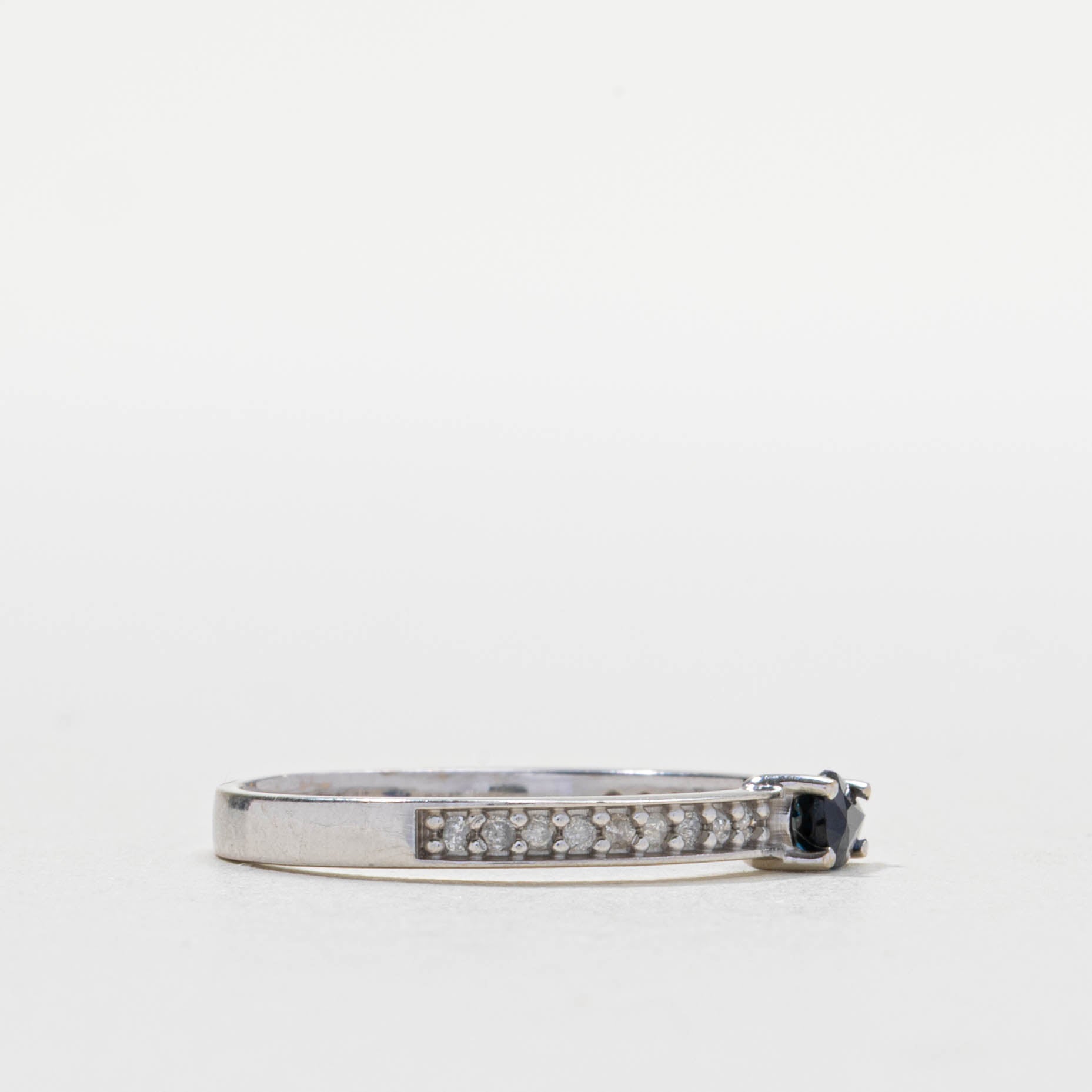 18k Pear Cut Sapphire & Diamond Accented Ring | SZ 6.75
